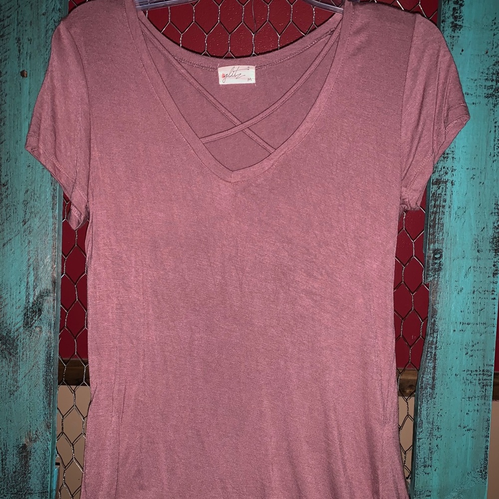 Vneck cross shirt
